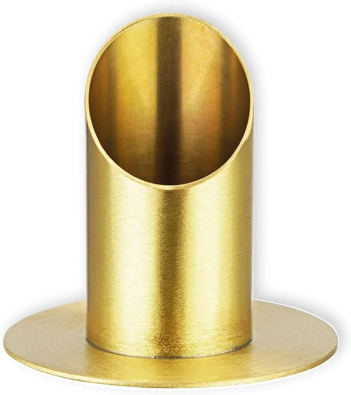 Besuche den Fritz Cox-Store FRITZ COX Metall-Kerzen-Halter aus Messing — Kerzenlicht Abendessen