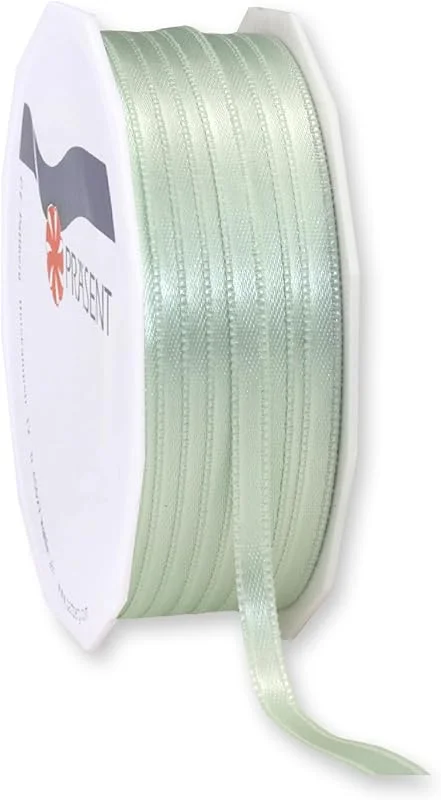 Besuche den PRÄSENT-Store PRÄSENT C.E. Pattberg Satin mintgrün, 50 m Satinband zum Einpacken von Geschenken, 6 mm Breite, Geschenkband zum Dekorieren & Basteln, Dekoband, Anlass — Geschenkverpackung