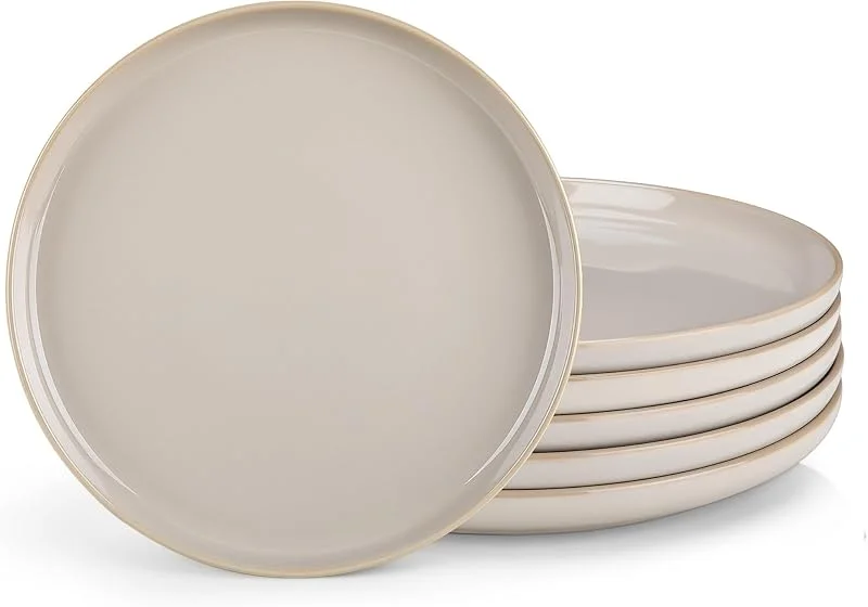 Besuche den vancasso-Store Speiseteller 6er Set 26cm, vancasso PLAYA Steingut Essteller Set 6 Personen — Advent und Tisch