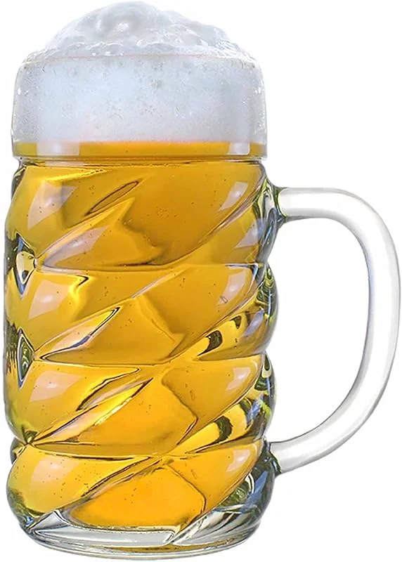 Besuche den Stölzle Lausitz-Store Stölzle Lausitz Diamond Maßkrug 1l l Bierkrug im Diamanten-Design I 1 Stück I Bierkrug mit Henkel I Traditionelles Bierglas I spülmaschinenfest I hochwertige Krüge I bruchsicher — Wein und Festtafel