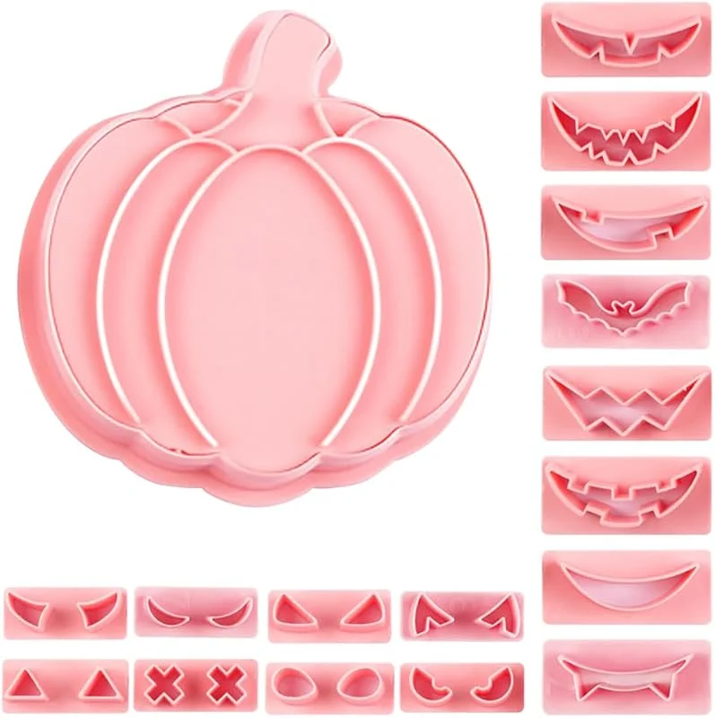 Marke: MiOYOOW Halloween Ausstechformen Set, Keks Backformen, 3D Gebäck Keksausstecher, Leicht zu Reinigender Keksstempel für Selbstgemachte Kekse, Snacks, Plätzchen, Lebkuchen — Weihnachtskueche