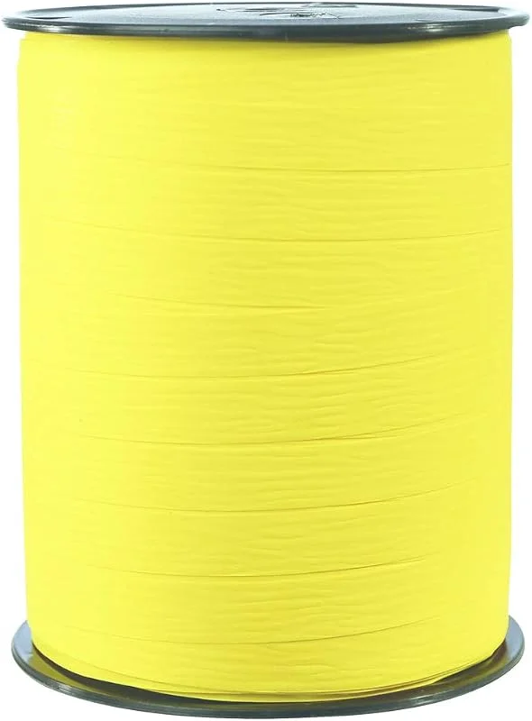 Besuche den Clairefontaine-Store Clairefontaine 601515C Spule Geschenkband matt (250 m x 10 mm, ideal für Bastelprojekte und Geschenke) 1 Stück zitronengelb — Geschenkverpackung