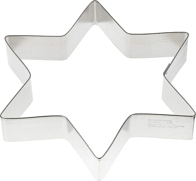 Besuche den Städter-Store Städter 050082 Ausstechform -Stern, Weißblech, Durchmesser 18 cm, Silber, 18 x 18 x 3 cm — Weihnachtskueche